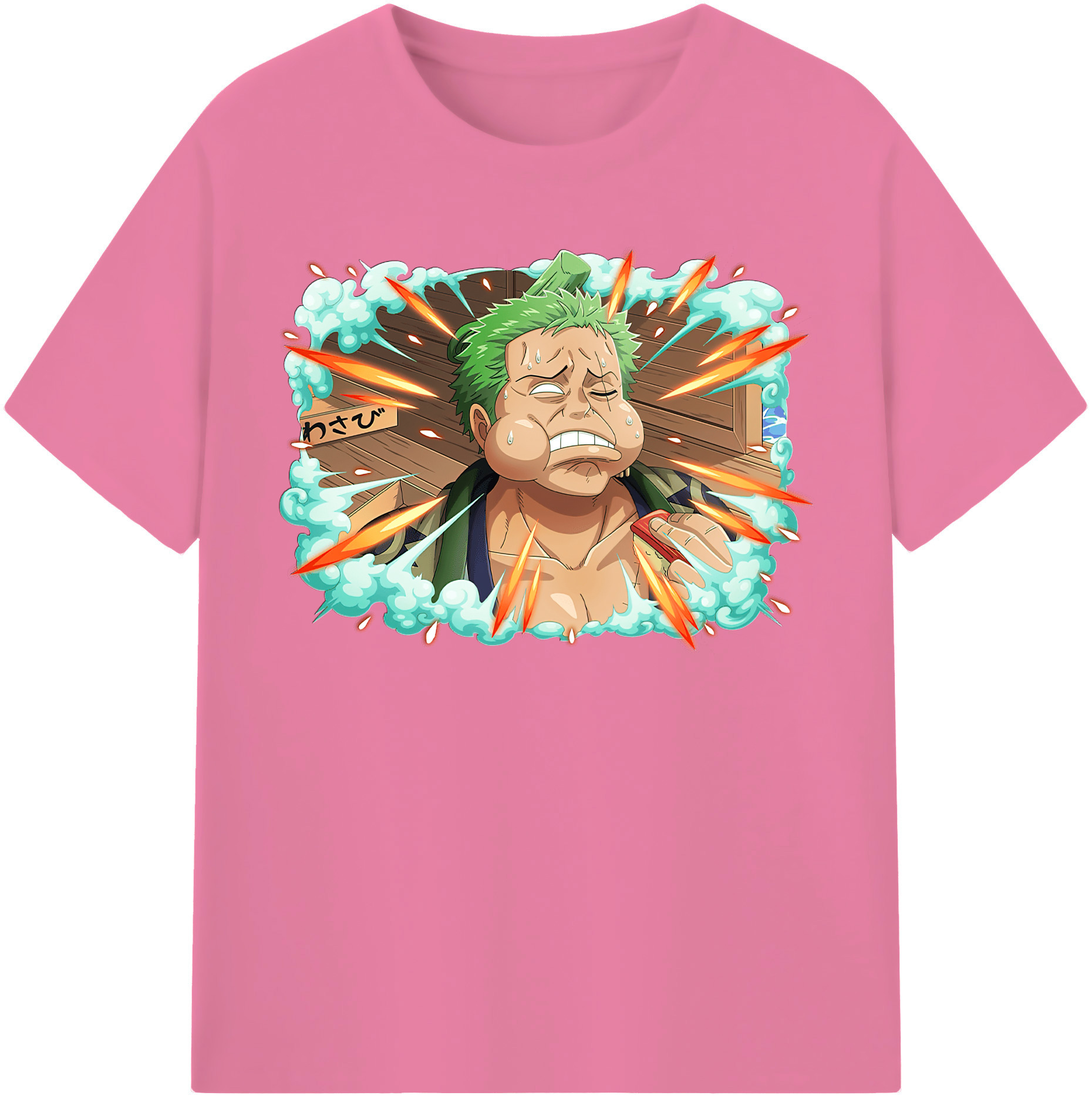 ワンピース ロロノア・ゾロ ONE PIECE Roronoa Zoro 綿100％半袖Tシャツ（フロントプリント）